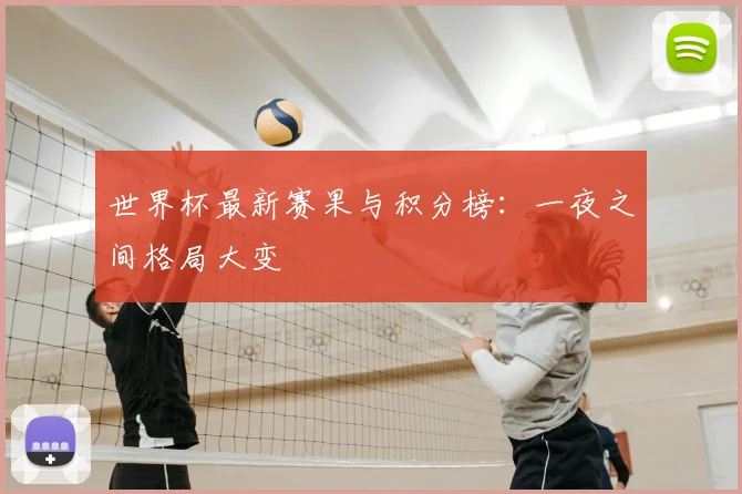 世界杯最新赛果与积分榜：一夜之间格局大变